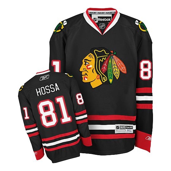 Reebok Marian Hossa Chicago Blackhawks Authentic Jersey - Black