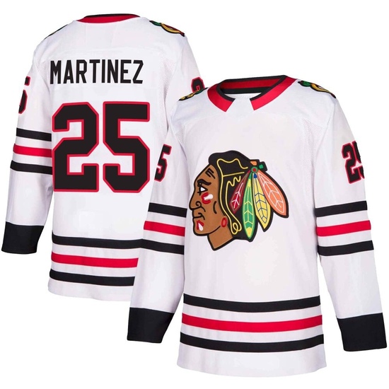 Adidas Alec Martinez Chicago Blackhawks Authentic Away Jersey - White