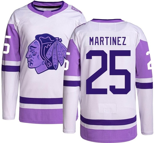 Adidas Alec Martinez Chicago Blackhawks Authentic Hockey Fights Cancer Jersey -