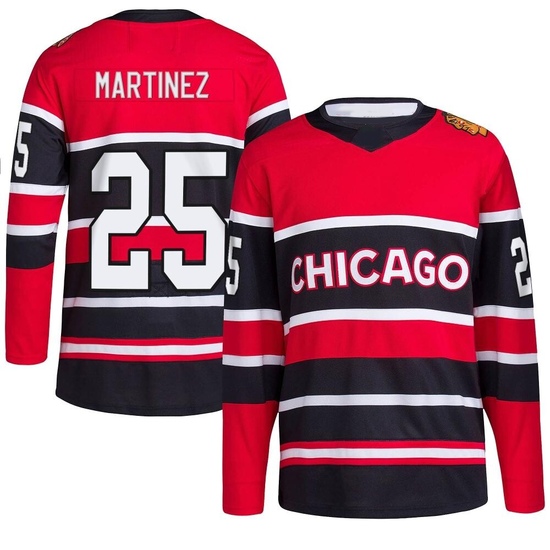 Adidas Alec Martinez Chicago Blackhawks Authentic Reverse Retro 2.0 Jersey - Red