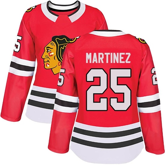 Adidas Alec Martinez Chicago Blackhawks Women's Authentic Home Jersey - Red