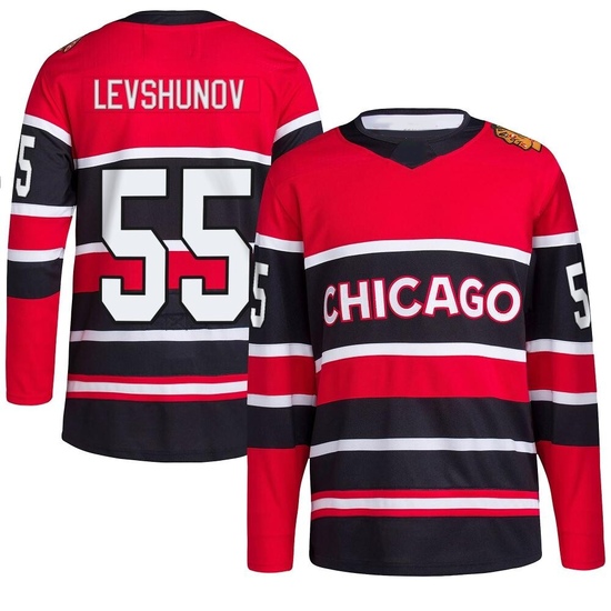 Adidas Artyom Levshunov Chicago Blackhawks Authentic Reverse Retro 2.0 Jersey - Red