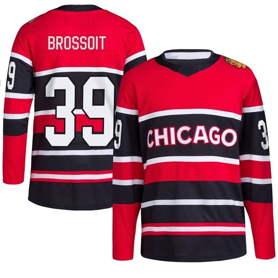 Adidas Laurent Brossoit Chicago Blackhawks Authentic Reverse Retro 2.0 Jersey - Red