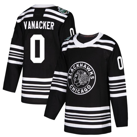 Adidas Marek Vanacker Chicago Blackhawks Authentic 2019 Winter Classic Jersey - Black