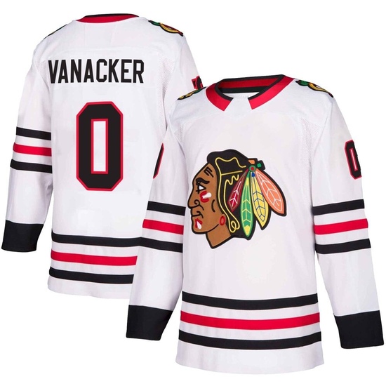 Adidas Marek Vanacker Chicago Blackhawks Authentic Away Jersey - White