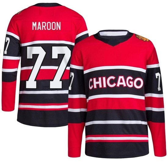 Adidas Pat Maroon Chicago Blackhawks Authentic Reverse Retro 2.0 Jersey - Red