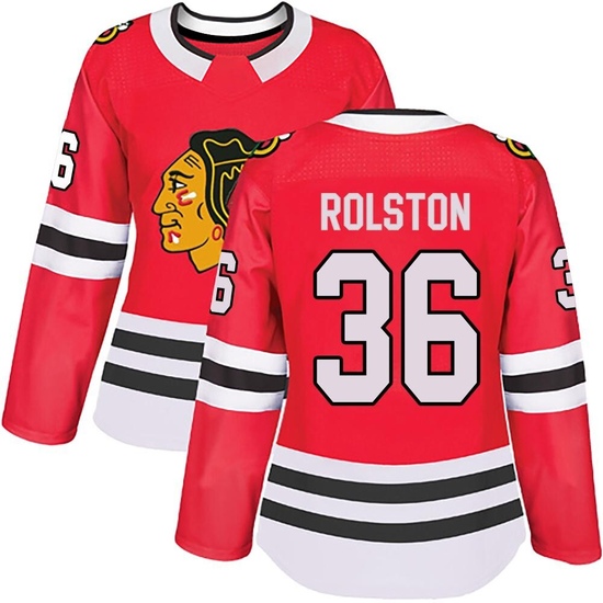 Adidas Ryder Rolston Chicago Blackhawks Women's Authentic Home Jersey - Red