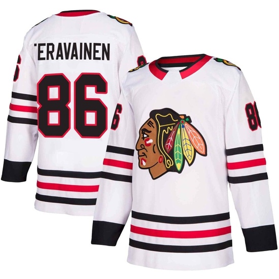 Adidas Teuvo Teravainen Chicago Blackhawks Authentic Away Jersey - White