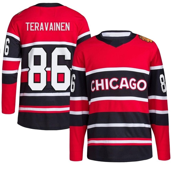 Adidas Teuvo Teravainen Chicago Blackhawks Authentic Reverse Retro 2.0 Jersey - Red