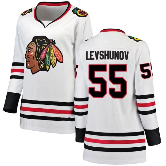 Fanatics Branded Artyom Levshunov Chicago Blackhawks Women's Breakaway Away Jersey - White