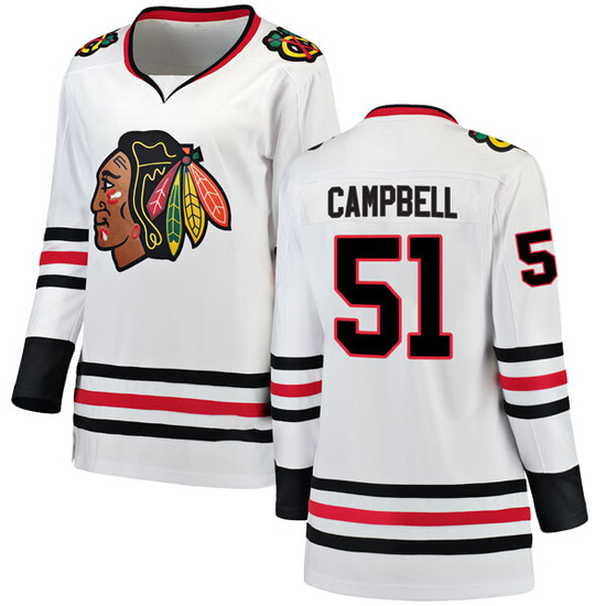 Fanatics Branded Brian Campbell Chicago Blackhawks Women's Breakaway Away Jersey - White