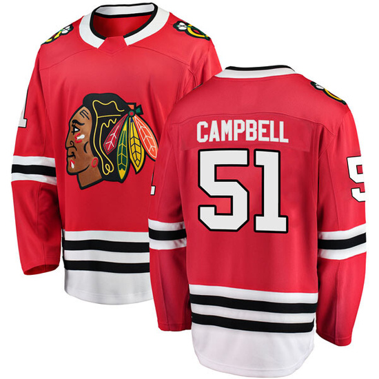 Fanatics Branded Brian Campbell Chicago Blackhawks Youth Breakaway Home Jersey - Red