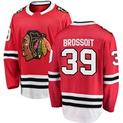 Fanatics Branded Laurent Brossoit Chicago Blackhawks Breakaway Home Jersey - Red