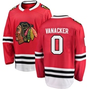 Fanatics Branded Marek Vanacker Chicago Blackhawks Breakaway Home Jersey - Red