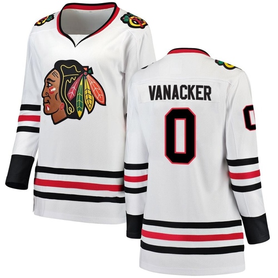 Fanatics Branded Marek Vanacker Chicago Blackhawks Women's Breakaway Away Jersey - White