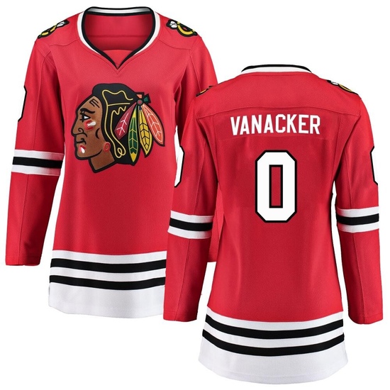 Fanatics Branded Marek Vanacker Chicago Blackhawks Women's Breakaway Home Jersey - Red