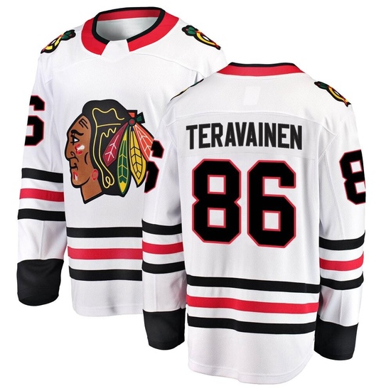 Fanatics Branded Teuvo Teravainen Chicago Blackhawks Breakaway Away Jersey - White