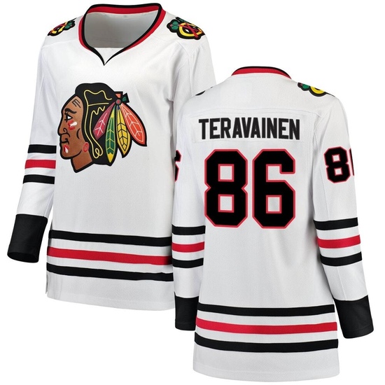 Fanatics Branded Teuvo Teravainen Chicago Blackhawks Women's Breakaway Away Jersey - White