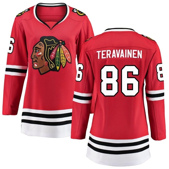 Fanatics Branded Teuvo Teravainen Chicago Blackhawks Women's Breakaway Home Jersey - Red