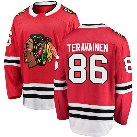 Fanatics Branded Teuvo Teravainen Chicago Blackhawks Youth Breakaway Home Jersey - Red