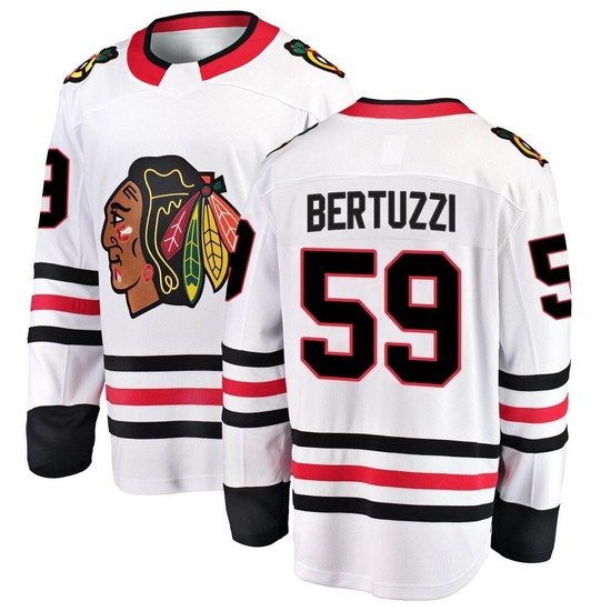 Fanatics Branded Tyler Bertuzzi Chicago Blackhawks Breakaway Away Jersey - White