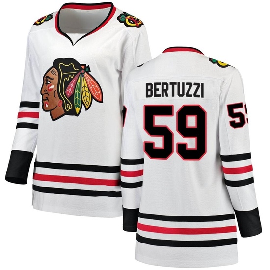 Fanatics Branded Tyler Bertuzzi Chicago Blackhawks Women's Breakaway Away Jersey - White