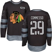 Drew Commesso Chicago Blackhawks Authentic 1917-2017 100th Anniversary Jersey - Black