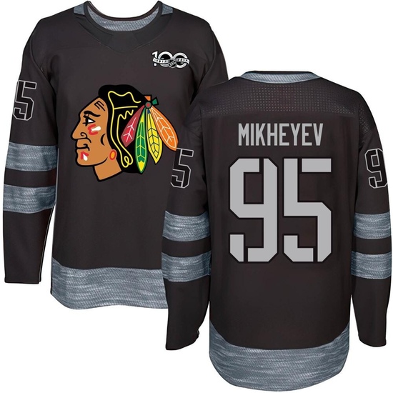 Ilya Mikheyev Chicago Blackhawks Authentic 1917-2017 100th Anniversary Jersey - Black