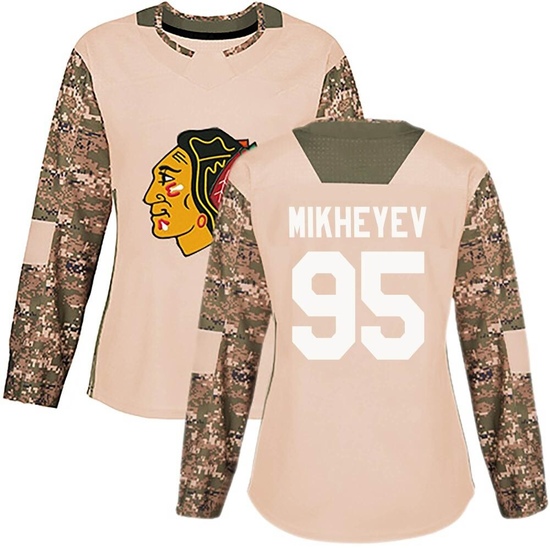 Ilya Mikheyev Chicago Blackhawks Women's Authentic adidas Veterans Day Practice Jersey - Camo